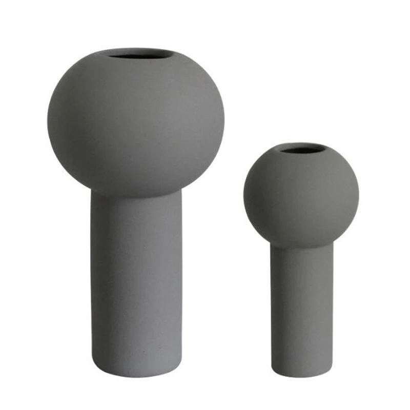 Wholesale home table decoration beige ceramic modern vase,vase for home decor ceramic/