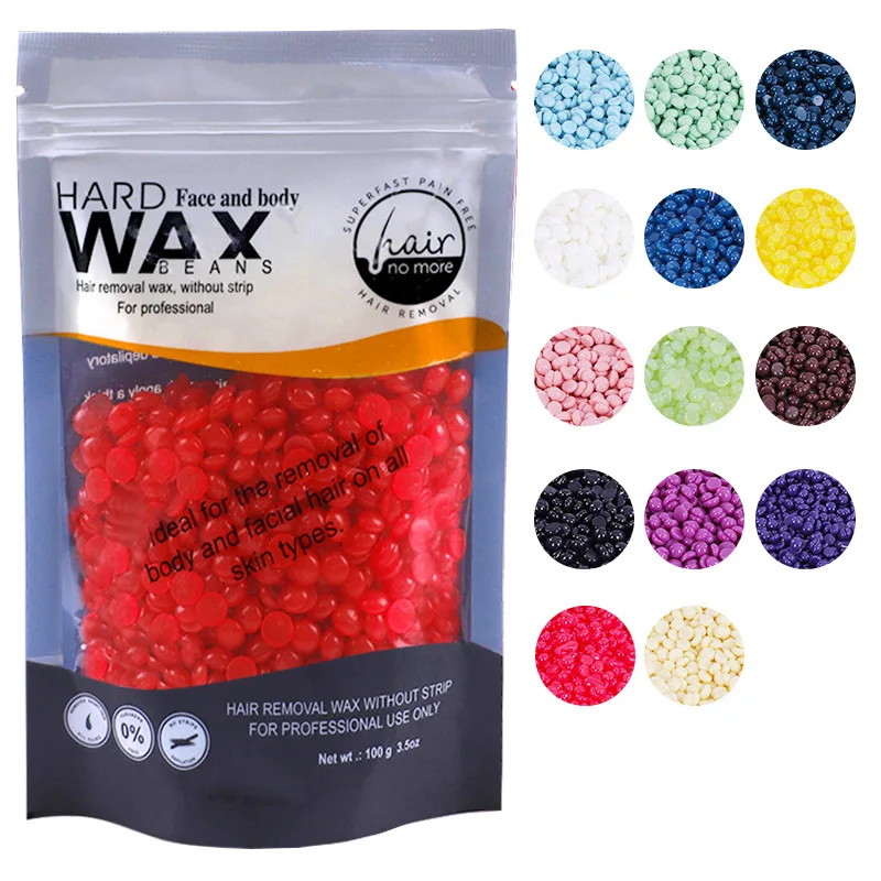 Wholesale Brazilian Wax Beads 100g 300g 500g 1kg Depilatory Hard Wax Bean For Face Body Armpit Hair Removal