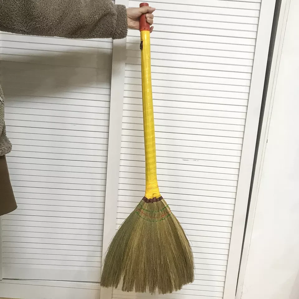 Wholesale grass soft broom household sweeping powder broom natural grass broom