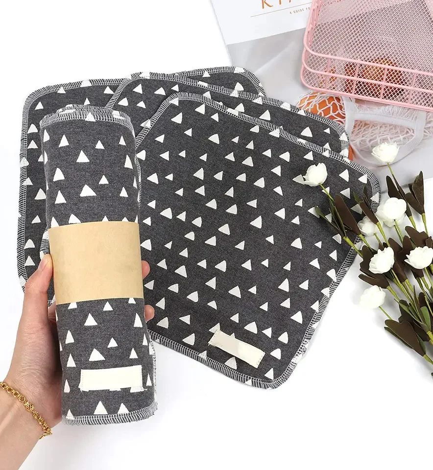 CHENGHE kitchen cleaning cloth bamboo reusable paper towels washable paperless hand towel napkins
