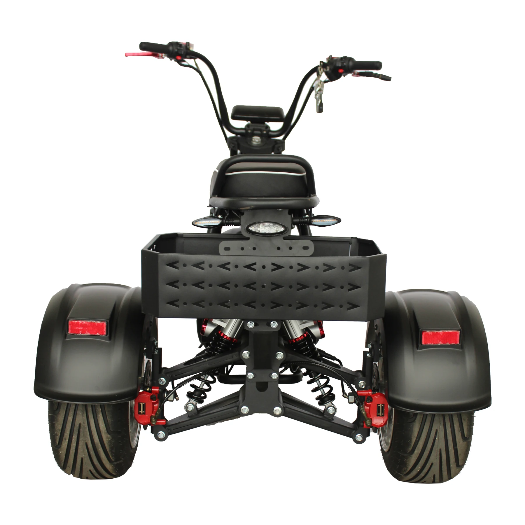 China Manufacturer Cheap Price 3 Wheels Electric Tricycle Scooter with Cargo Box Disc Brakes for Sale