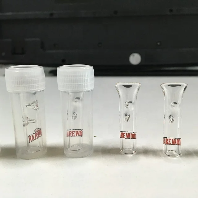 New style glass tip rolling paper tip customize logo filter tip smoking pipe