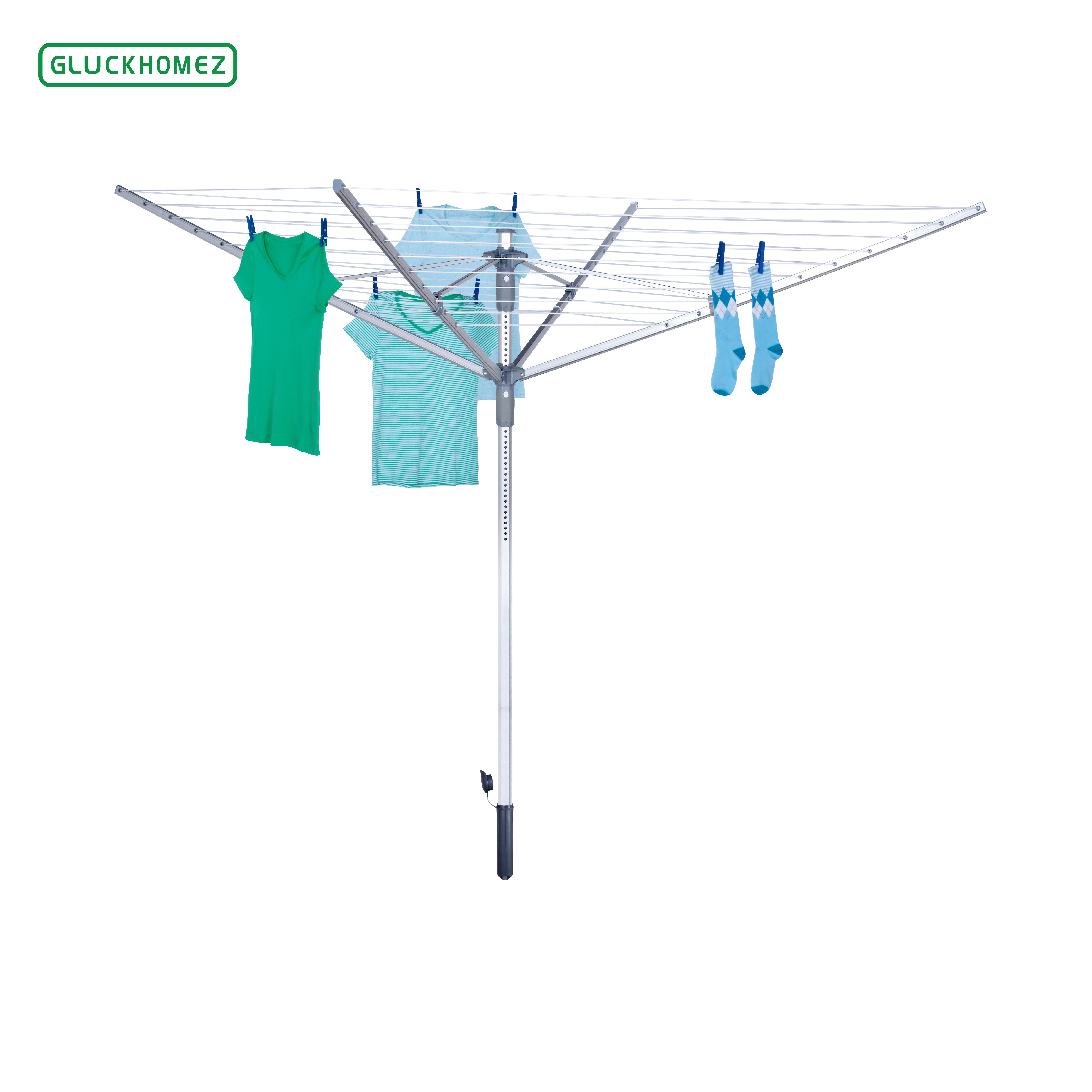 4 arms 50m aluminum umbrella rotary airer for onlineretailer special