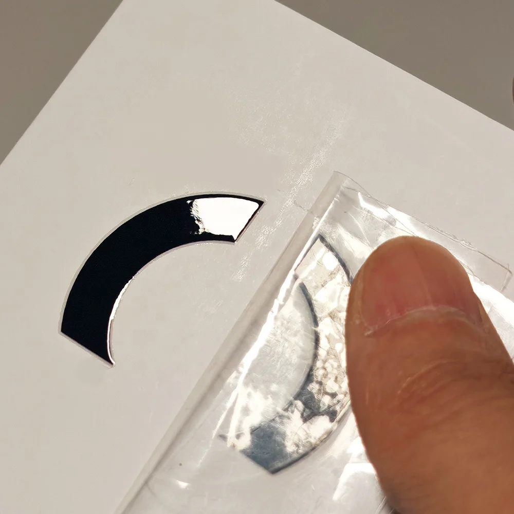 Custom UV DTF Laser printed self-adhesive transfer stickers Die Cut Logo Mobile Phone brand label waterproof barcode print