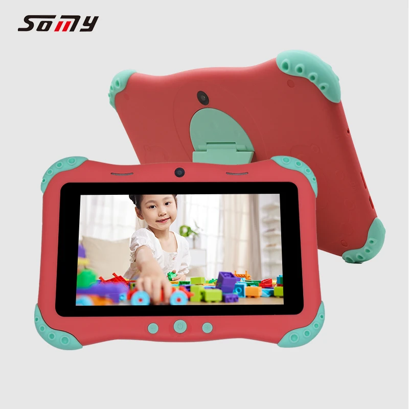 Somy Chinese Manufacturer Android 7inch Kids Tablet PC Lowest MOQ Support OEM ODM Service SIM Card Slot
