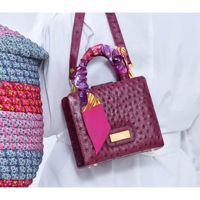 Сумки на заказ в наличии из натуральной кожи с узором страуса мини женские сумочки известного бренда для женщин роскошные