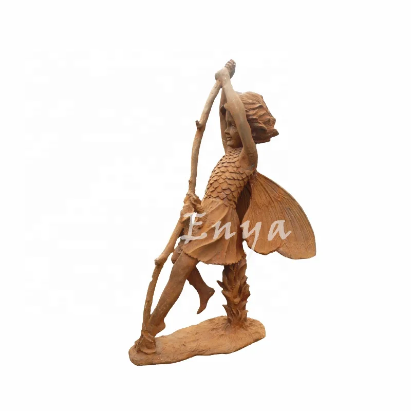 Rustic Patio Outdoor Backyard Home Decorate Other Metal Cast Iron Fairy Garden Ornaments