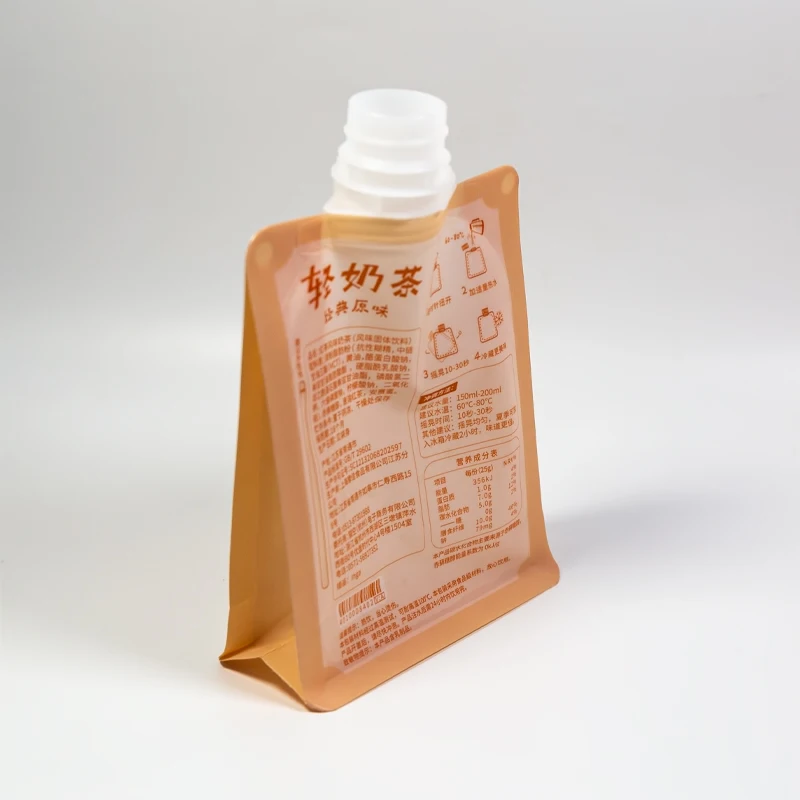 Custom Printing 250ML 500ML Wine Spout Bags Nylon Liquid Packaging Transparent Laminated Soap Dispenser Plastic Bags