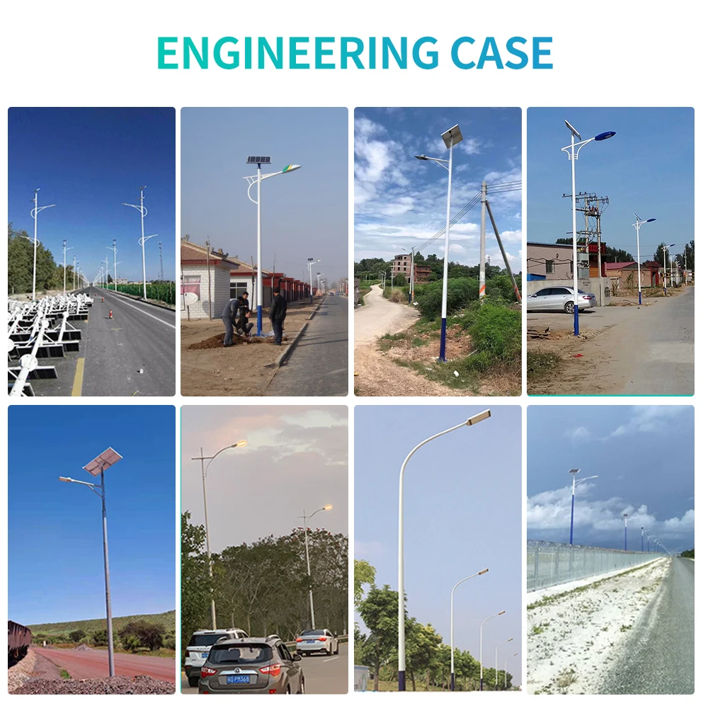 High Quality Outdoor Garden Street Light Lamp Pole Custom Q235 Steel 4m 5m 6m 7m Aluminum High Mast Light Pole