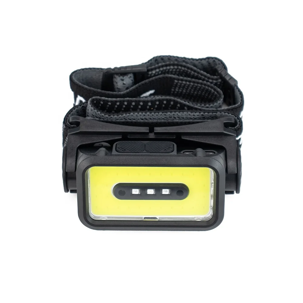 400lm motion sensor 5 modes white and red light usb rechargeable soft waterproof headlamp work head lamp