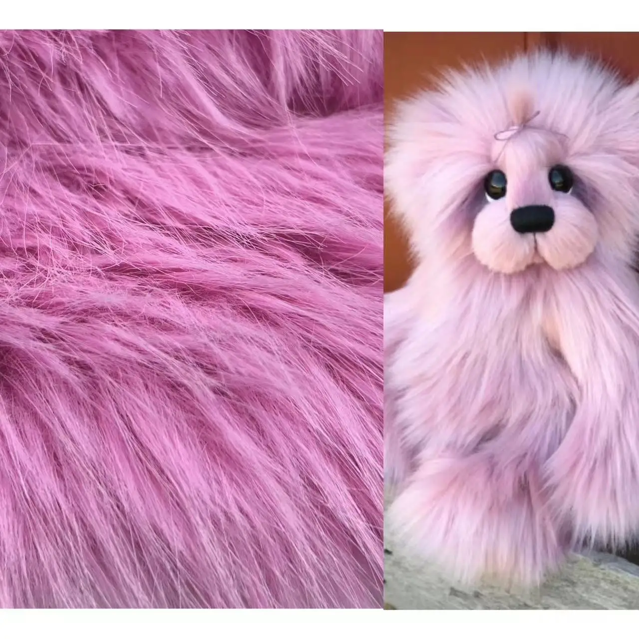 Муха мягкая разные цвета 700 г/м 4 см длина ворса искусственный мех для плюшевых игрушек