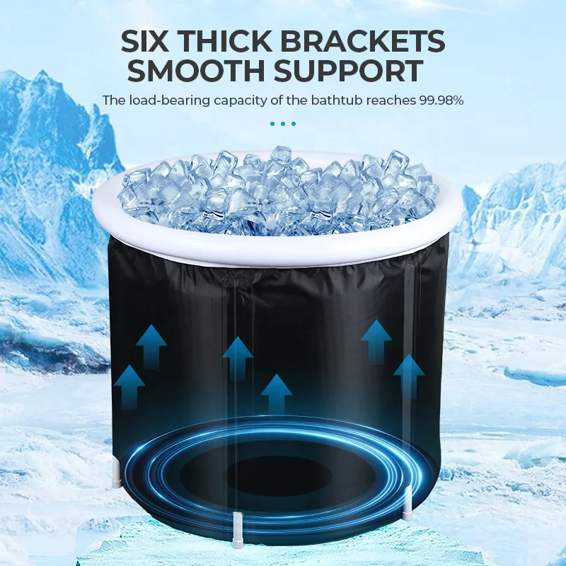 Athletes Portable Recovery Ice Water Bath PVC Inflatable Ice Bath Tub For Adults Portable Ice Bath