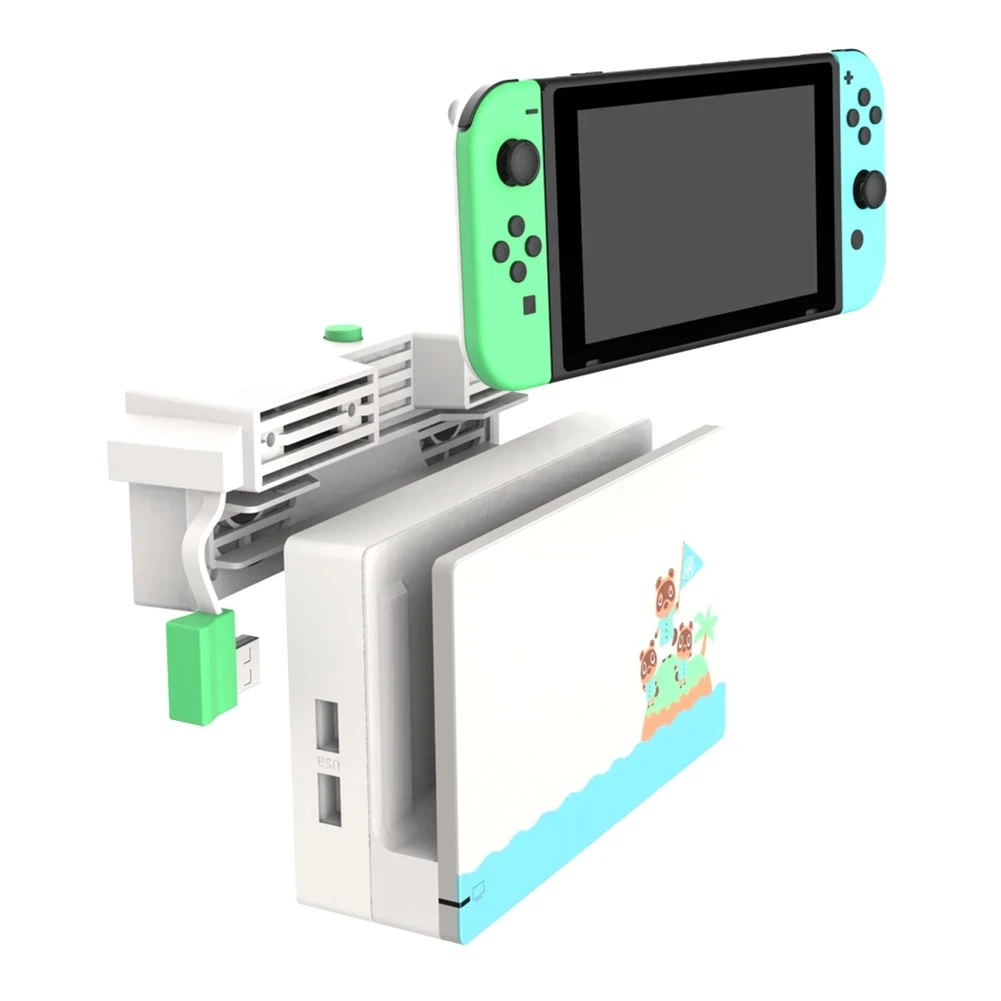 DC 5V USB Dual Cooling Fan Heatsink For Nintendo Switch NS N-Switch Game Console Host Dock Stand Cooler Radiator
