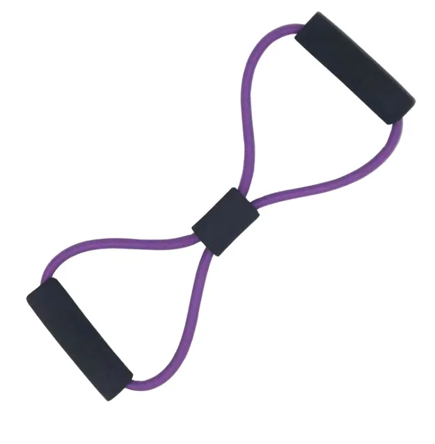 Wholesale Pilates Exercise Band 8 Shape Fitness Gym Bands 8 Shape Elastic Resistance Bands