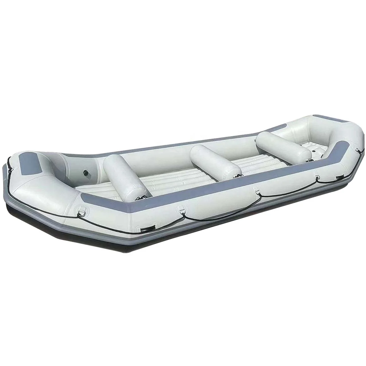 High quality  Inflatable White Water Raft / Rafting Boat With Inflatable Floor