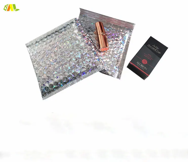 15 CM X 20 CM Advanced Custom Metallic Foil Custom Logo Colored Rose Gold Bubble Envelope