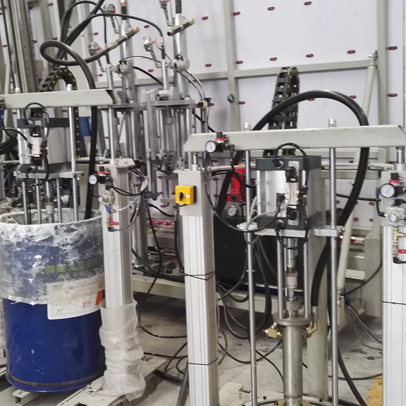 Vertical Automatic Insulating Glass Silicone Glue Sealing Robot For Making Insulating Glass