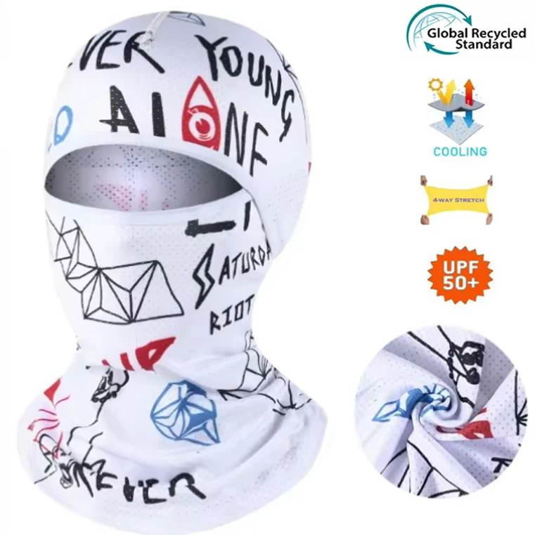 Factory Customized Winter Warm Thick Balaclava Elastic Cycling Bike Face Cover Windproof Polyester Adults Sports Fishing