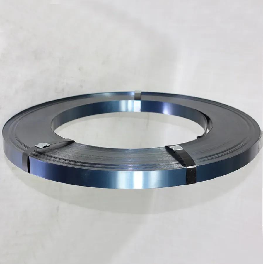 High tensile blue steel strapping best quality packing steel strap bluing steel strapping