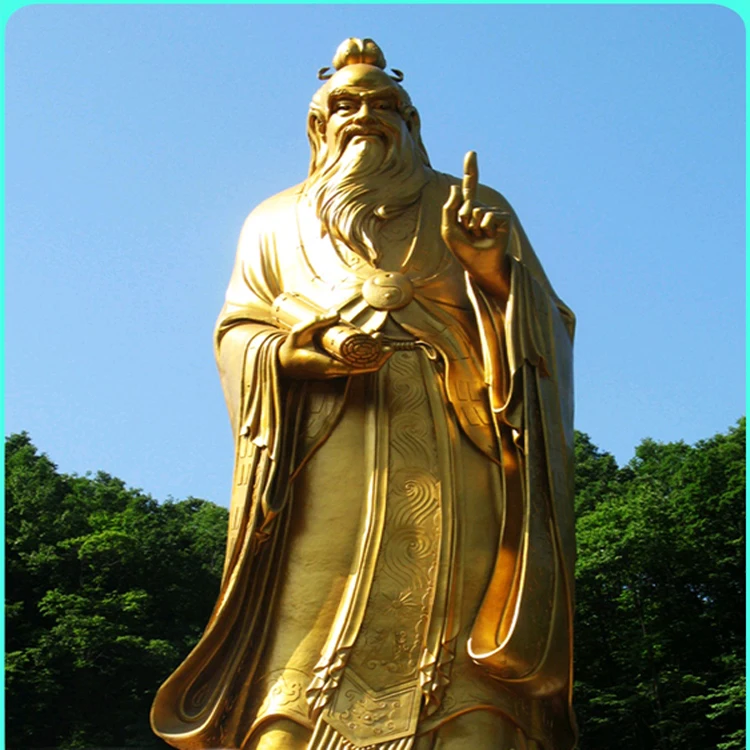 Ancient Time Antique Color Glazed Family Decoration Chinese Old Man Statues