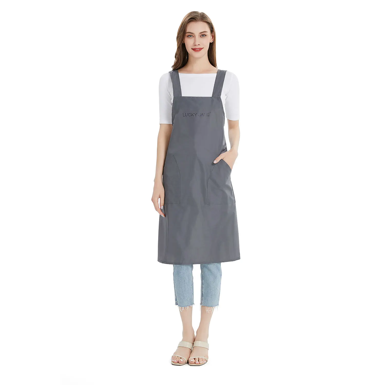 Water-proof Simply Beauty Salon Cutting Apron, Custom Stylist Barber Apron 5B7