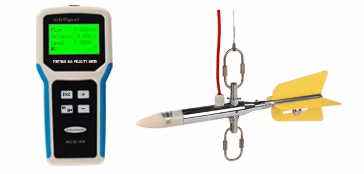 MGG/KL-DCB magnetic induction Open Channel Flow Meters measurement in creeks