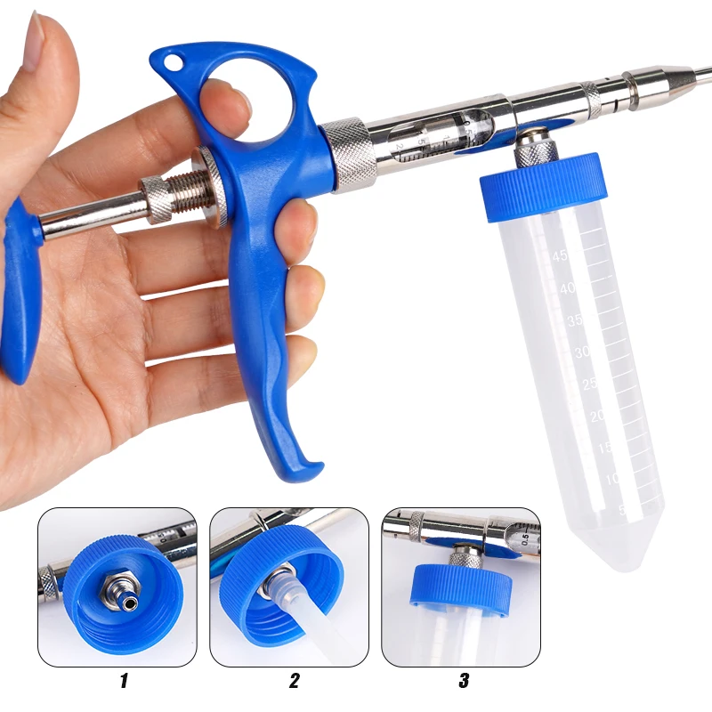 Veterinary Rabbit AI Gun Semen Sperm Collector Injector Animal Artificial Rabbit Insemination Gun