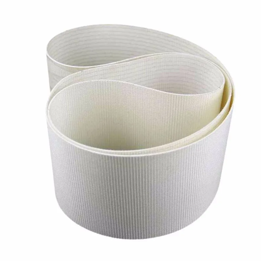 White Color PVC Fabric Conveyor Belt For Food Industry