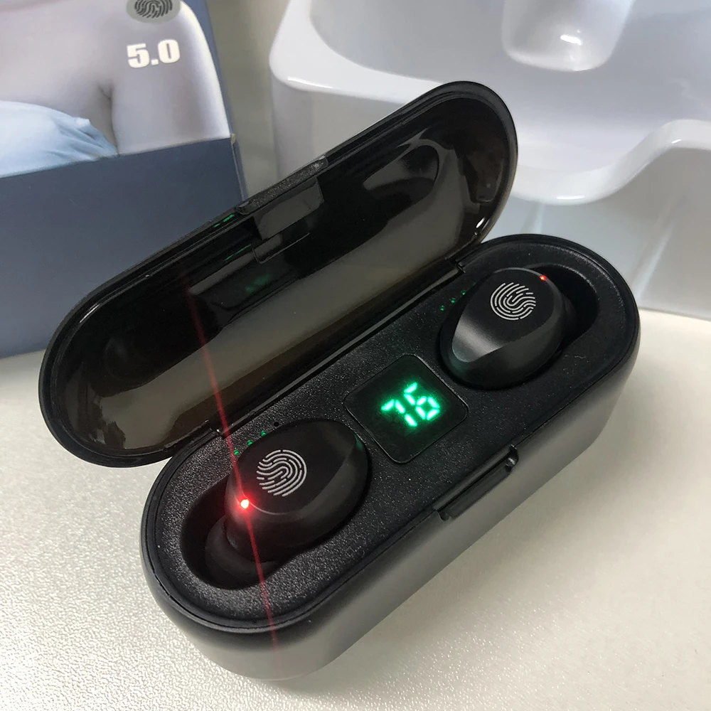  Горячий продавать дешевые F9-5 громкой связи сенсорный Auriculares Bluetooth TWS наушники-вкладыши беспроводные наушники для телефона Бытовая