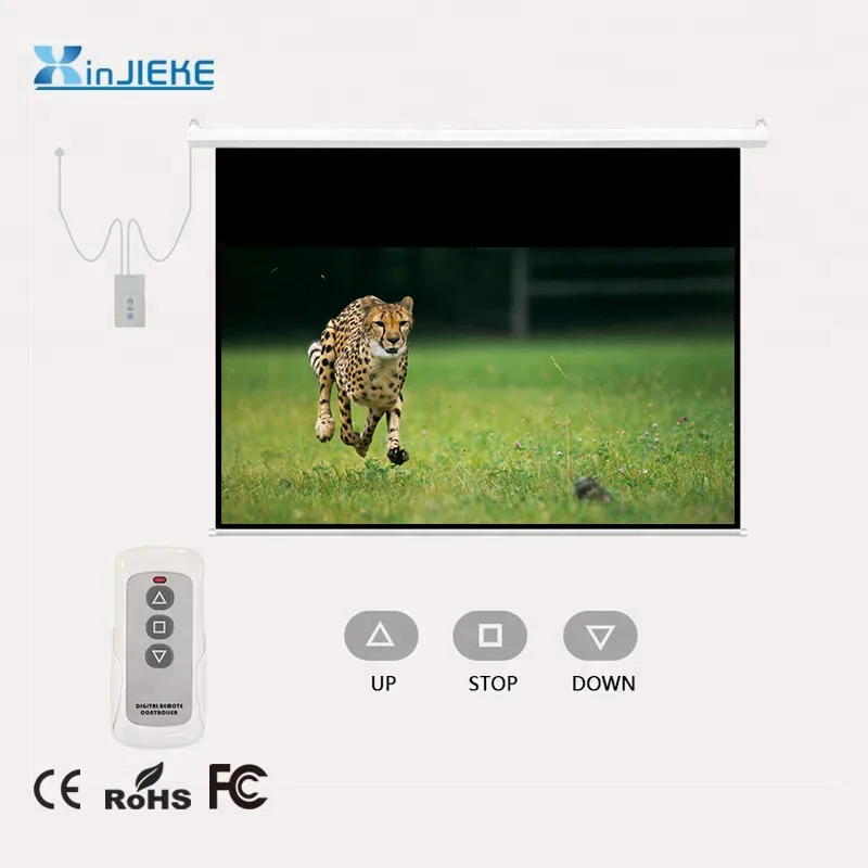 150inch 200inch  Electric Projection Screens,  Motorized   Home Cinema Projector Screen Good Price