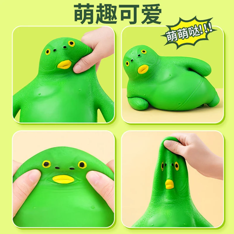 Wholesale TPR Sand Filled Green Fish Stress Relief Ball for kids Green Fish Novelty Party Props Fidget Squishy Toys