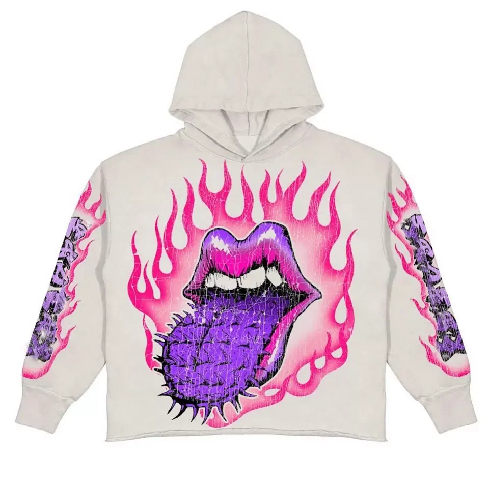 wholesale men sweatshirt hoodies 100 cotton Custom graphic printed heavyweight oversized pullover crop top streetwear hoodie