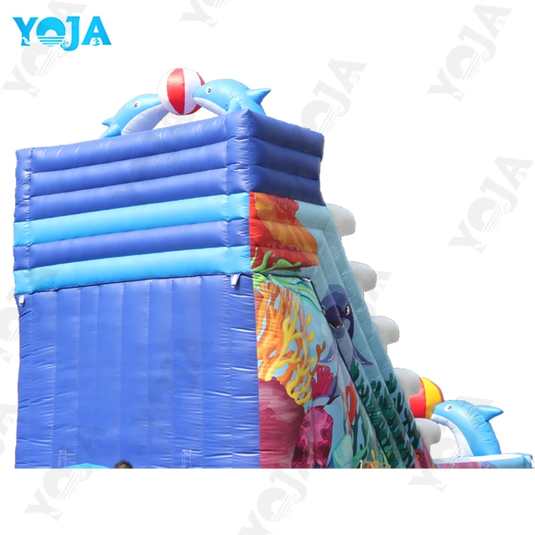 Dolphin Inflatable Kids Summer Inflatable Balloon Slide
