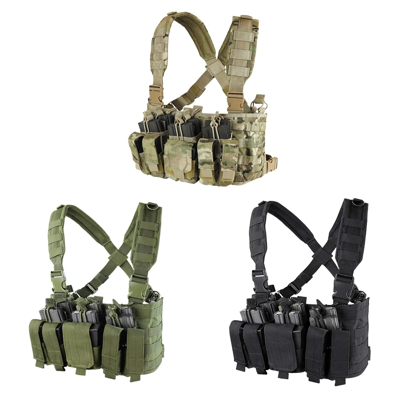 Low Price Multi-size Modular Tactical Vest 900D Nylon Durable Expandable Tactical Chest Rig