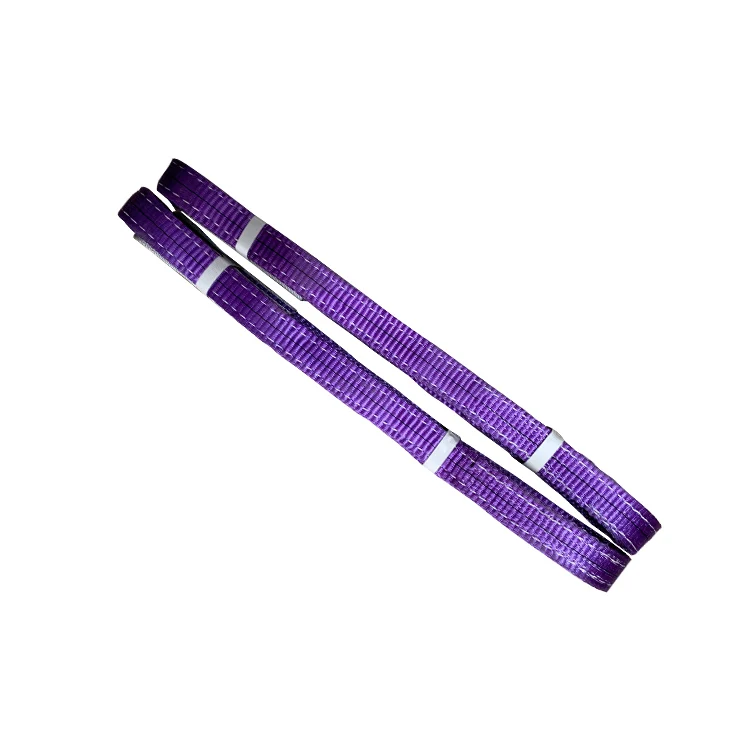 Customized Working Load 2T Width 60mm Length 2m Color Green polyester webbing sling