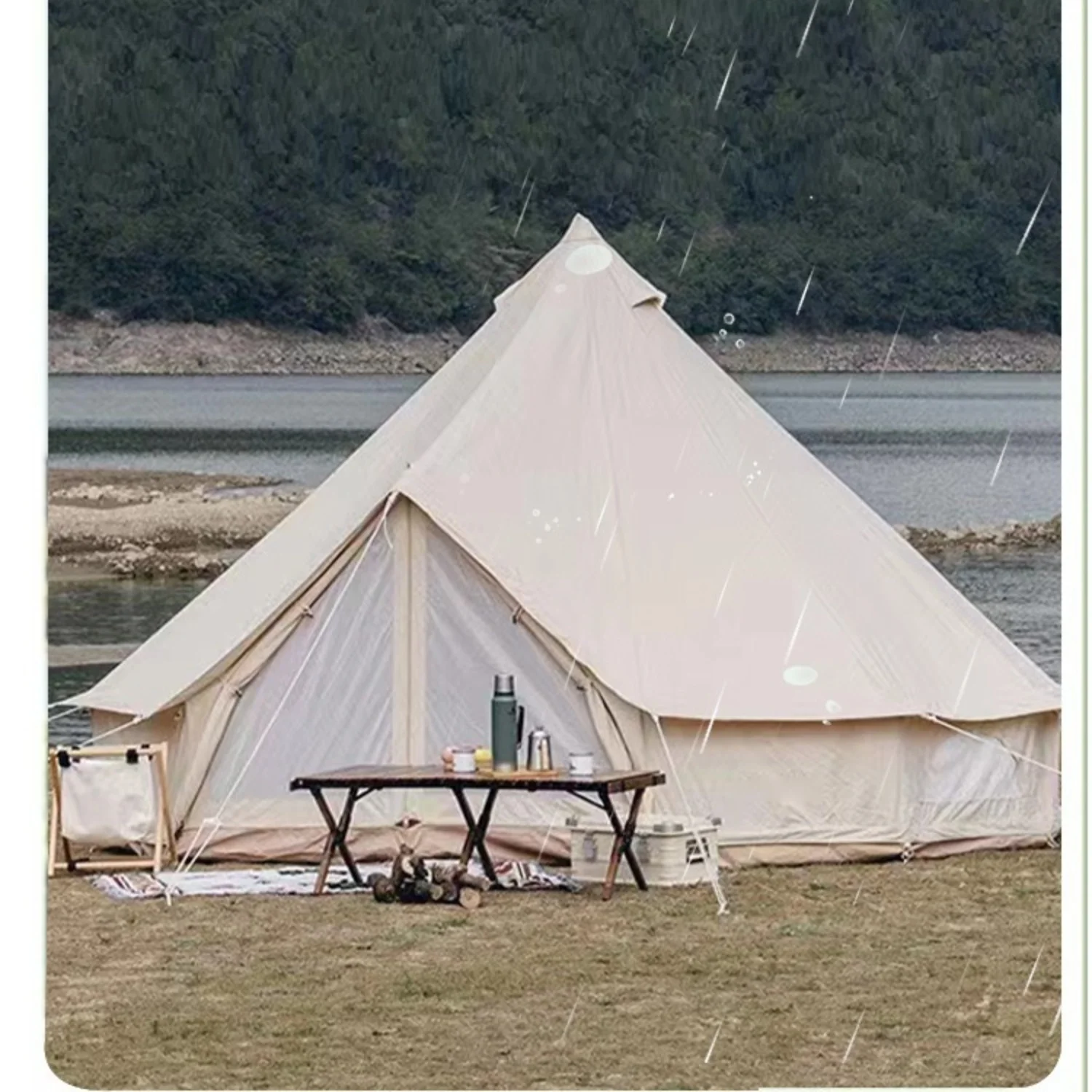 Large bell tent yurt outdoor camping party photo tent