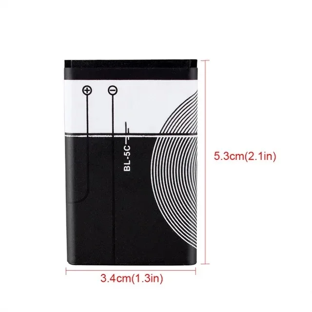 BL-5C for Nokia 3.7V Lithium Polymer Phone Camera Radio Battery Suitable bl-5c 1100 1110 1200 1208 1280 2600 3100 3110 5130