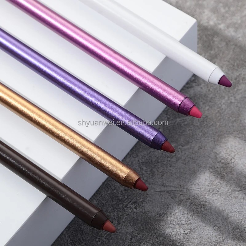 F51  Wholesale custom vegan cruelty free lip liners custom private label creamy brown lip liner