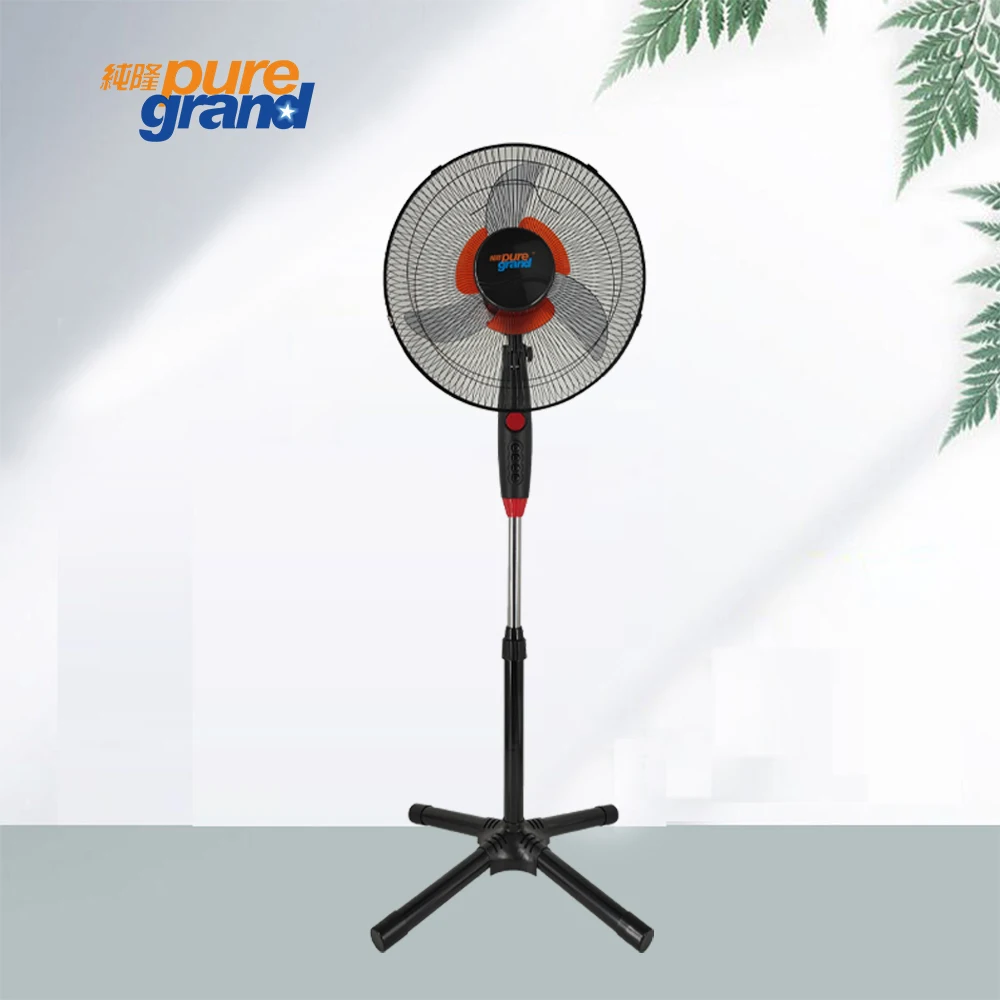 New product 3 speed 40w 220v electrical 16-inch oscillating cross pedestal double blade stand fan
