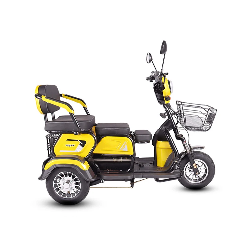 Hot Selling Electric Rear Axle For Tricycle Adults Closed 12 In Wheel Electric Tricycle