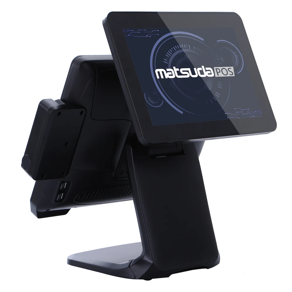 The New ST9800 15inch POS All-in-one Machine Dual-screen POS System with Cash Register Fec POS System