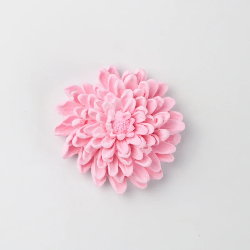 Pink Chrysanthemum Home Car Decoration Air Freshener Scented Ceramic Aromatherapy Porcelain Fragrance Essential Oil Diffuser