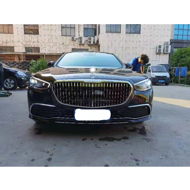 Передняя решетка Maybach style для Mercedes-Benz W223 Заводская розетка отличная цена