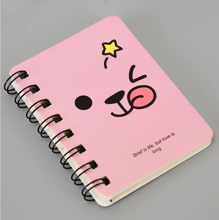 China Suppliers Custom Mini Stationery bulk cheap cartoon cute paper plain notebooks
