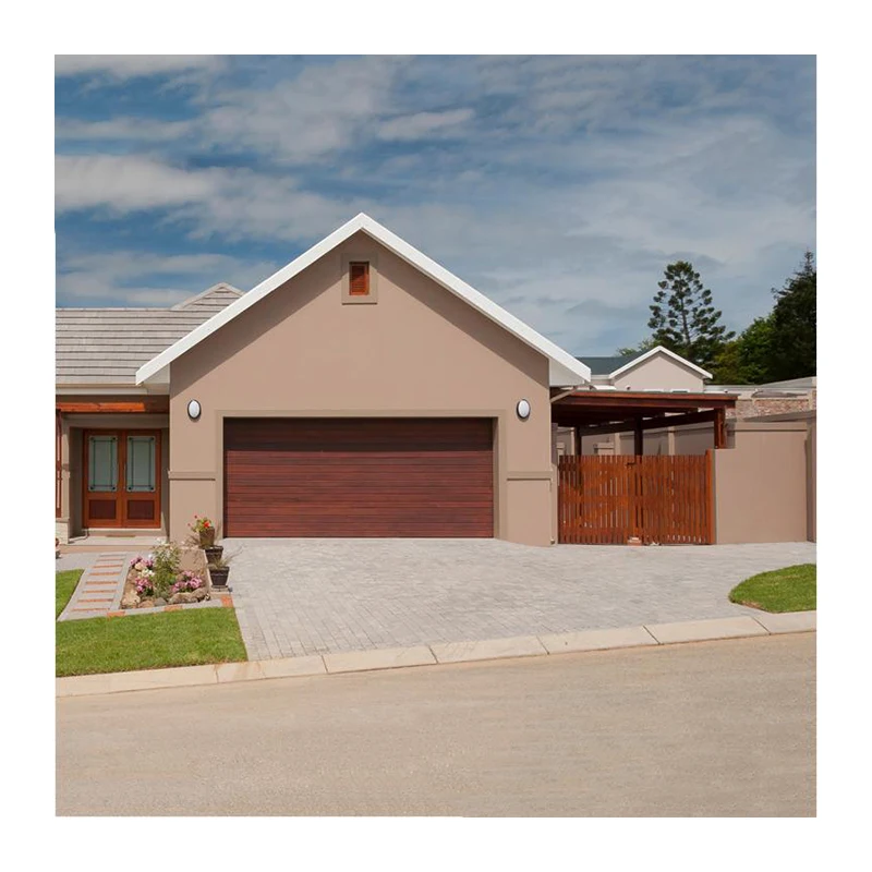 Modern Single Track Smart Automatic Lift Garage Doors with Galvanized Steel and Glass Panels for Villas-on Sale!