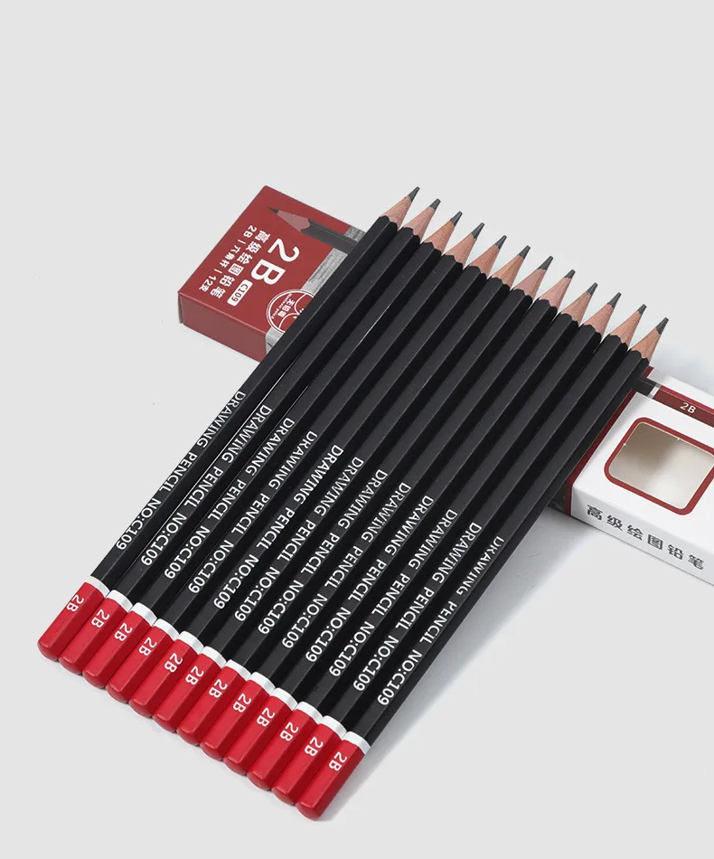 
12 PCS/box HB drawing pencil set coloring pencil set set which is popular in China 