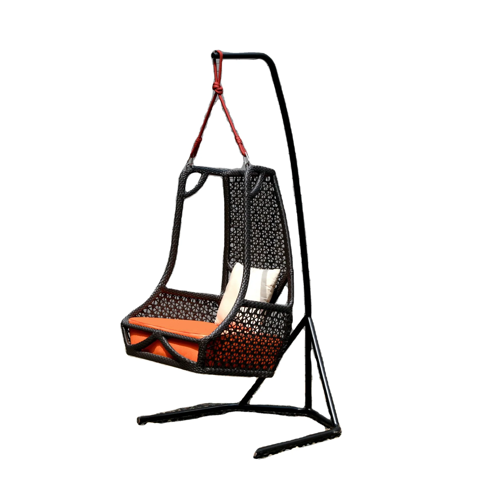 Уличное кресло-качели с подушкой