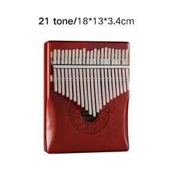 Hluru Wholesale Kalimba Wooden Thumb Piano Musical Instrument Toy 21 Key KHD21