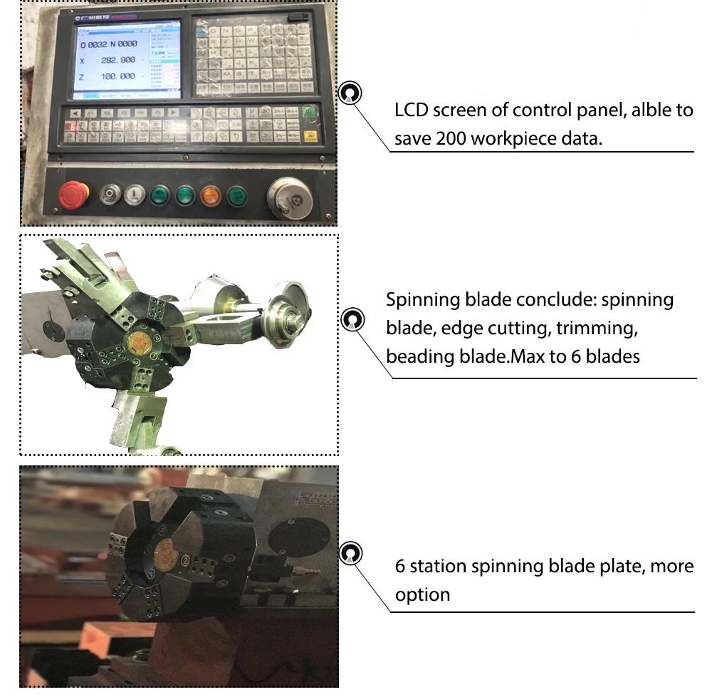 Профессиональный ЧПУ металла посуда спиннинг машина с высокое качество