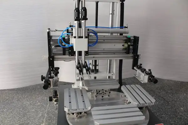 desktop semi auto screen printing machine for plastic ruler